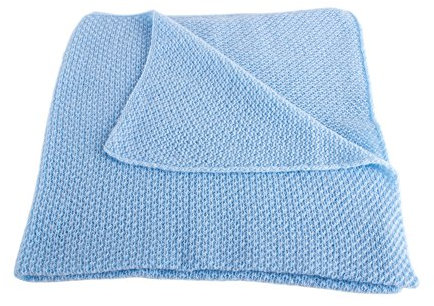 Love Cashmere Superweich 100% Kaschmir Babydecke - 'Babyblau' - Handgefertigt in Schottland - UVP €250