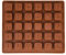 Moule en silicone lettres alphabet moule à glaçons moule à chocolat moule à chocolat 17,5 x 14,5 x 1,5 cm moule à glaçons béton fondant moule à gâteau décoration de gâteau couleur : marron