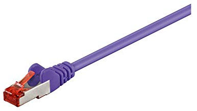 Wentronic 2m, Cat 6 STP - Cable de red (Cat 6 STP, 2m, RJ-45, RJ-45, Cat6) Violeta