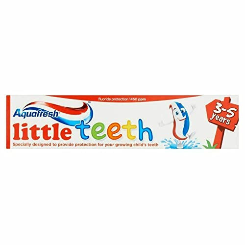 Aquafresh 50ml Zahnpasta Für Kinder Little Teeth 3-5 Jahre - 2er Packung