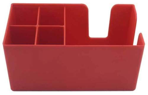 Plastic Bar Caddy Bar Aide Bar Storage Bar Organiser Bar Pub Condiment Caddy Napkin Holder Straw Holder by Chabias Ltd (Red)