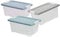 LS-LebenStil 3X Stapelboxen 30x20x15cm Set Stapelbar Allzweckkiste Deckel