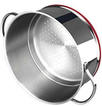 MAGEFESA 01PXSTNOV20 01PXSTNOV20-Steamer 20 cm Modelo Nova de diámetro Inoxidable, Acero al Carbono, Multicolor