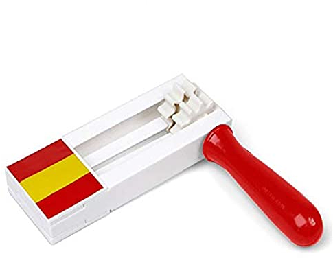 Atosa -22355 Atosa-22355 Ratsche, spanische Ratsche, 15 x 18 x 2 cm, Fußball und Sport, rot und gelb (22355)