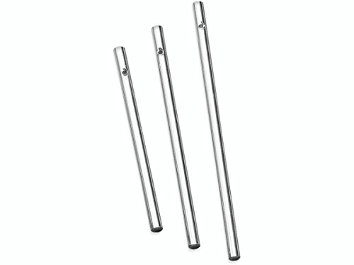3 Klangstäbe, 12,14,16cm, massiv,silberfarb.Ø 6mm