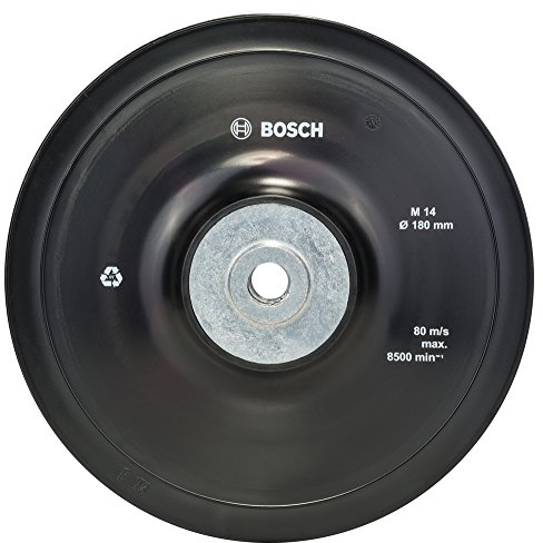 Bosch 1x PRO Backing Pad für große Winkelschleifer, M14, weich (Ø 180 mm, Professional Zubehör Großer Winkelschleifer)