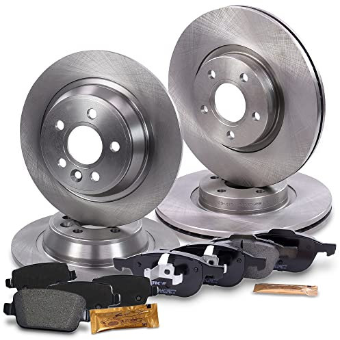 BESTPRICE Bremsenset inkl. Bremsscheiben vorne Ø 300 mm + hinten Ø 302 mm + Bremsbeläge vorne und hinten, Kompatibel mit FORD KUGA I