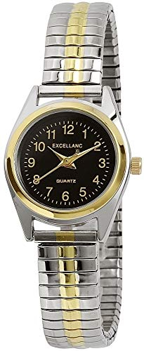 Excellanc Damen-Uhr Zugarmband Edelstahl Analog Quarz 1700039-001