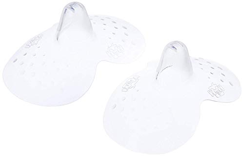 MAM | Bouts de sein – Lot de 2 bouts de sein en silicone (taille S, 17 mm) – Accessoire spécial allaitement doux comme la peau avec boîte de stérilisation