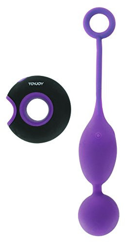 Toyjoy Caresse Embrace Ii Remote Control EggLiebeskugeln mit Vibration, Violett, Schwarz, 10 x 3.5 cm