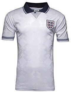 England The FA Men's 1990 World Cup Finals No.19 Shirt - White, Small