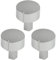 Diplomat ADP Series Oven Cooker Hob Control Switch Knobs (Silver, Pack of 3)