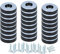 GLEITGUT 24 x Teflongleiter zum Schrauben rund 22 mm PTFE Möbelgleiter 5 mm stark