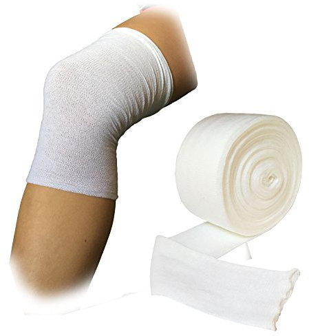 10 Metern Sterogauze röhrenförmiger Verband für Kinder & kleine Erwachsene, für Arm Knie Bein, Wundverband Bandage 5 cm