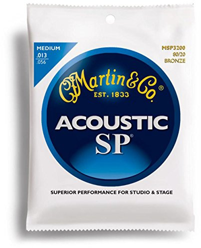 Martin MSP3200 - Juego de cuerdas para guitarra acústica, material de bronce, 013 - .056