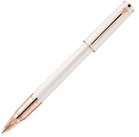 Parker Ingenuity Slim Pink Gold PVD Fine Nib 5th Technology Pen - Pearl
