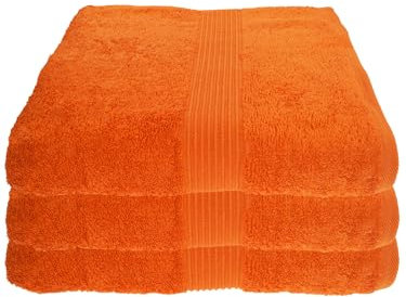 Julie Julsen 3er Pack Duschtuch 23 Farben erhältlich weich und saugstark 500gsm Öko Tex Terrakotta 70 x 140 cm
