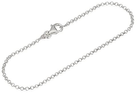 NKlaus Erbskette-Armband aus 925 Sterlingsilber, 18cm, 2,00mm, 1,5gr