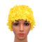 Medifier, cuffia da donna stile rétro con petali, motivo floreale, da piscina, Yellow