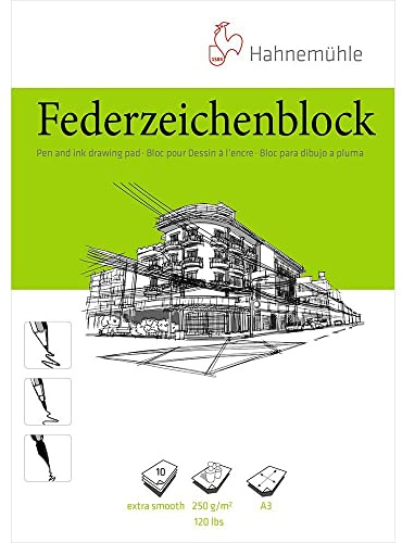 Federzeichenblock 250g/m², DIN A3, 10Blatt