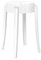 Kartell Charles Ghost Sgabello, Set da 2, Bianco Coprente, H. 45