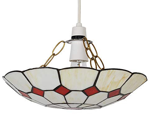 Tiffany Red Cortez Jewel Pendant Ceiling Light Shade