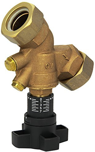Oventrop Strangregulierventil Hydrocontrol VTRDN25, 1 1/4 Zoll AG mit Blindstopfen, Rg, 1060508