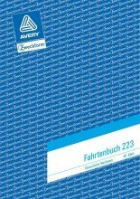 Avery Zweckform© 223 Fahrtenbuch, DIN A5, steuerlicher km-Nachweis, 40 Blatt, weiá
