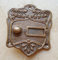 Messing Antik Graf von Gerlitzen Klingel 1 Jugendstil Brass Bell Tür Türklingel K14A