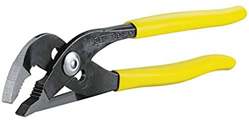 STANLEY 2-84-301 Pince multiprise Gainée Pvc 240 mm Fabriquée en France - Crémaillère À 7 Positions Gainée Pvc - mâchoires Renforcées - Anti Pince-Doits
