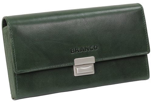 Branco Kellnerbörse Kellnergeldbeutel Servicegeldbörse Taxibörse Grün Leder