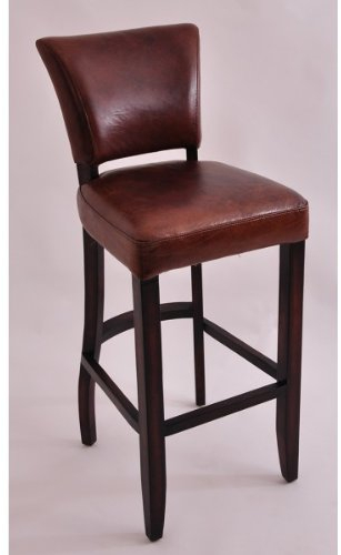 Barhocker 3er Set Sheffield Vintage Cigar Leder