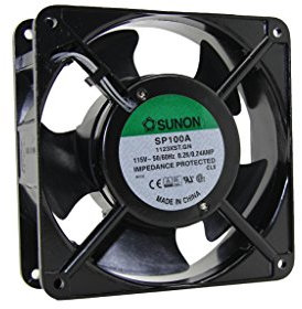 SP100A1123XST.GN Ventilatore: AC assiale 115VAC 120x120x38mm 195(±10%) m3/h SUNON