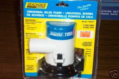 Seachoice Pompe de cale automatique 1100 gph 12 volts, Pompe de relevage