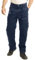 Lee Cooper LCPNT206 Ropa de trabajo para hombres con múltiples bolsillos y bolsillos para rodilleras, pantalones de carga de trabajo, Azul Marino, 42W / 31L