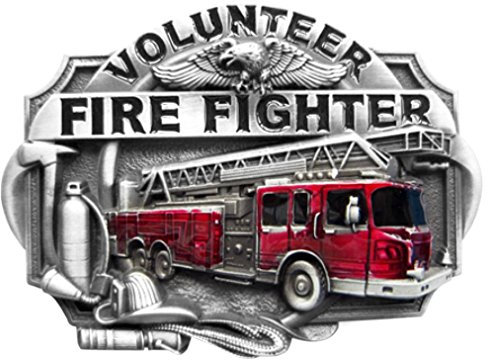 Piratenladen Buckle Freiwillige Feuerwehr, rot - Gürtelschnalle