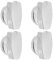 First4spares Replacement Chrome Control Knob for Belling 444440222, 444445410, 444445413, Countryrange & 100DF Range Cookers (4)