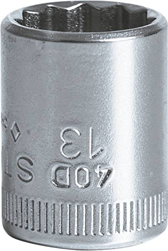 Stahlwille 01030013 40 D 13 40D Steckschlüsseleinsätze 1/4 Zoll, SW 13 mm