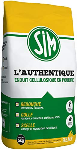 BEMR BMSIM05 Sim L'Authentique Enduit de rebouchage intérieur 5 kg