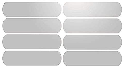 Mygoodprice - Confezione da 8 adesivi rifrangenti per casco, 8 x 2 cm