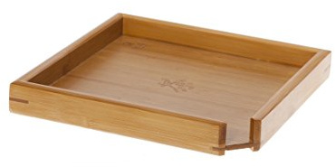 TEA SOUL 24 x 24 cm Bamboo Tray for 357 g Pu Er Cake, Beige