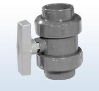 PVC-Kugelhahn, 2 Anschlüsse, Klebemuffe, 25 mm