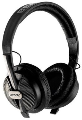 Behringer HPS5000 Cuffie DJ stereo headphones professionali Hi Fi (Capsula di cobalto 40 mm, cavo a spirale, 32 Ohm)