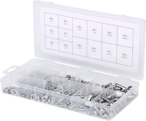 KS Tools 970.0510 Sortiment Linsenkopf-Maschinenschrauben, metrisch, 475-tlg.