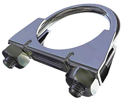 4 x Universal U Bolt Clamps/Heavy Duty Exhaust Clamp/TV Sky Aerial Pipe [ 35mm ]