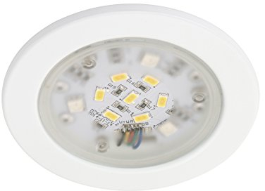 Briloner Design/Modern / Bad/Badezimmer Einbaustrahler Fair weiß RGB Dimmer/Dimmbar / Innenbeleuchtung/Wohnzimmer / Schlafzimmer/Küche Kunststoff/Metall / Rund inklusive LED (nicht austaus