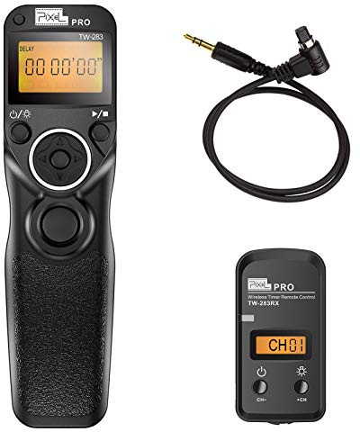 Fernauslöser für Canon, Pixel TW-283N3 LCD Timer Shutter Kabellose Fernauslöser für Canon EOS 7D 5D Series 1D Series 6D 50D 40D 30D 20D 10D Series