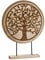 GILDE Skulptur Standrelief Lebensbaum - aus Mangoholz auf einem Ständer H 50 cm