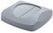 Rubbermaid Mülleimer mit Schwingdeckel, quadratisch, 40,6 x 40,6 x 10,2 cm, Grau