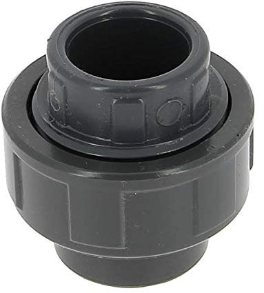 Raccord union PVC pression noir droit - Femelle Ø 25 mm - Girpi